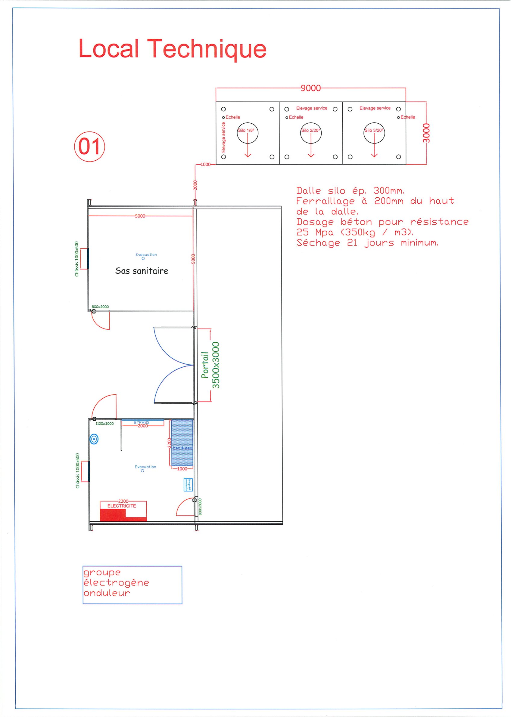 Plan Tuffigo modifié (30/10/2026) — Local technique & dalle silos